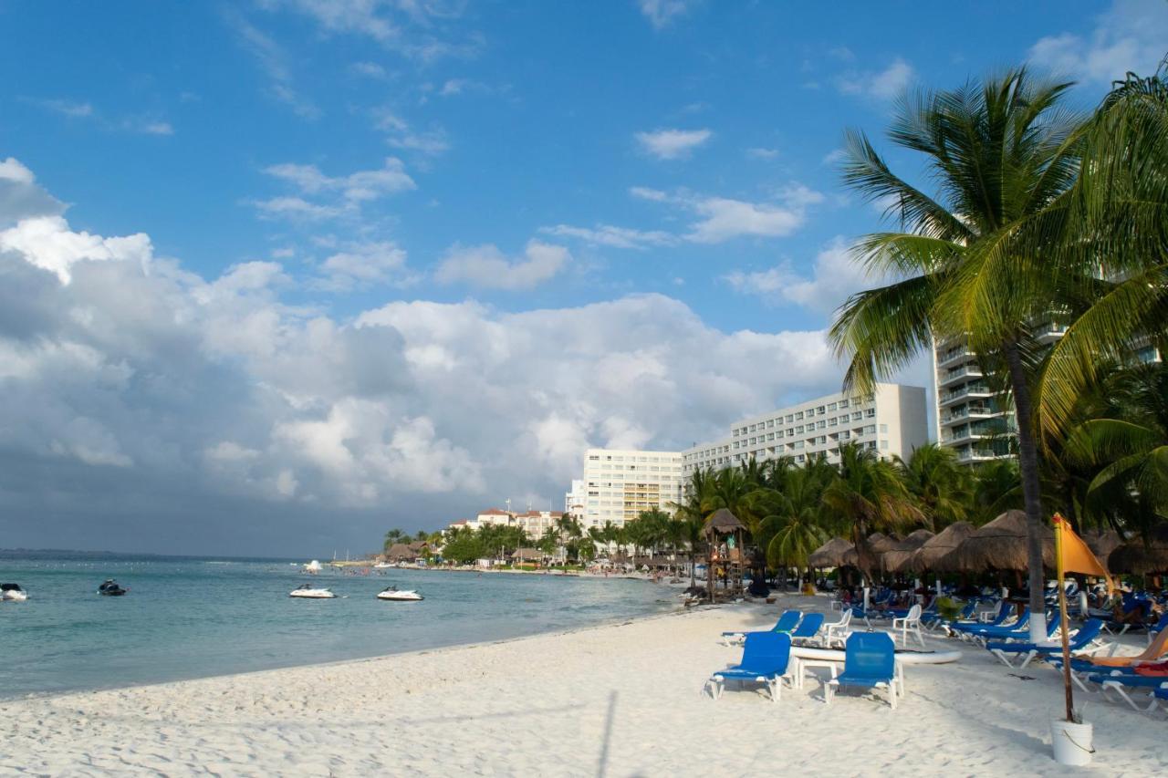 Oceanfront Condo At Voted Best Cancun Sandy Beach Экстерьер фото
