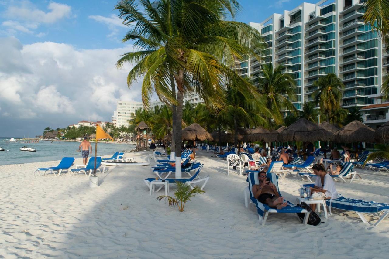 Oceanfront Condo At Voted Best Cancun Sandy Beach Экстерьер фото